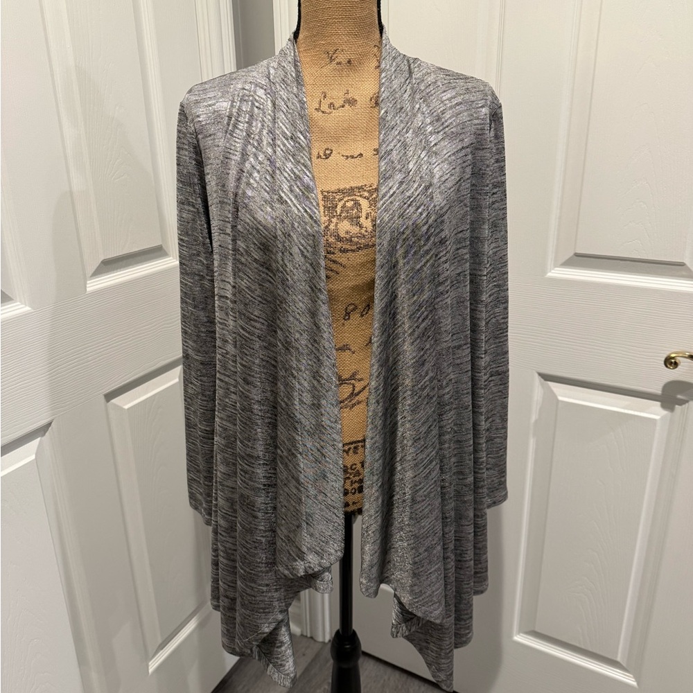Calvin Klein Heather Gray Women's Cardigan Size Medium